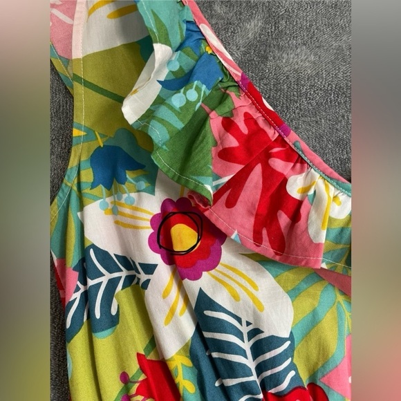 Sugarlips Tropical Print Midi Dress Size Medium - Picture 11 of 11